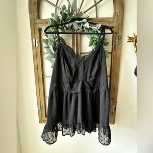 Torrid Black Lace Camisole Top